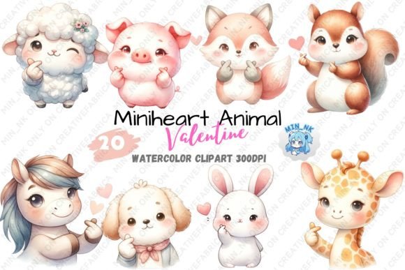 Adorable Animal Designs for Your Valentine's Projects