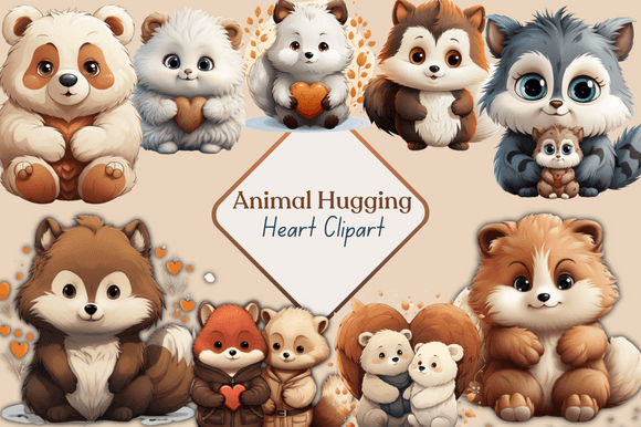 Animal Hugging Heart Clipart: A Designer's Guide