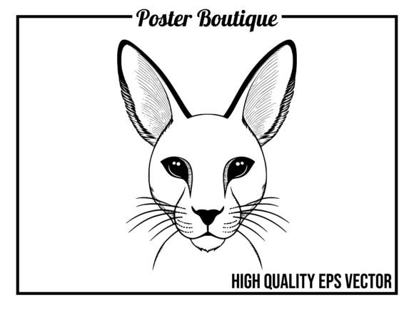 Caracal Wild Animal Icon Vector EPS: A Designer’s Versatile Asset