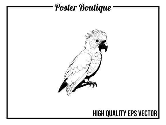 Cockatoo Wild Animal Vector EPS: Your Next Design Asset