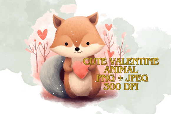 Cute Animal Valentine Hugging Heart: Design Beyond the Font