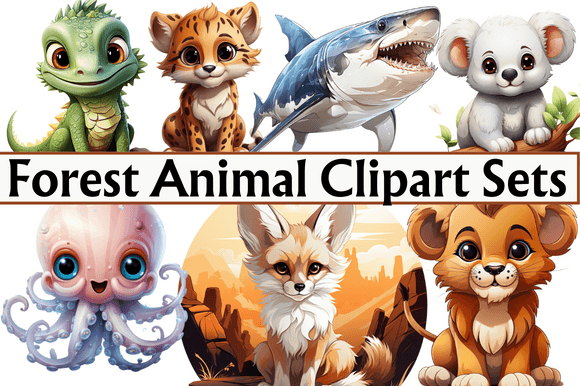 Forest Animal Clipart Sets: Creative Assets for Your Projects