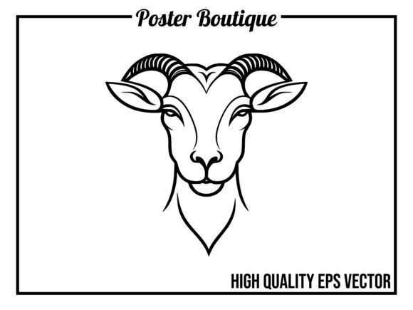 Goat Wild Animal Icon Vector EPS: A Designer's Asset