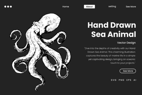 Hand Drawn Sea Animal: A Premium Font for Authentic Design