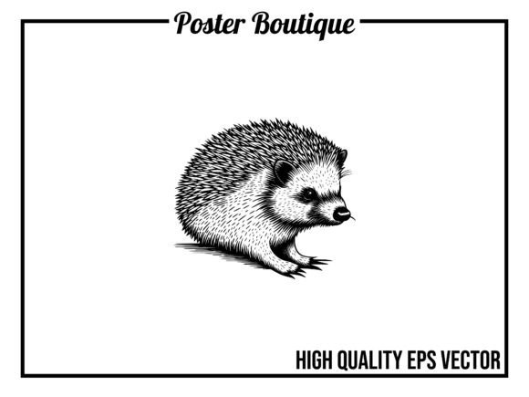 Hedgehog Wild Animal Vector EPS: A Designer's Asset