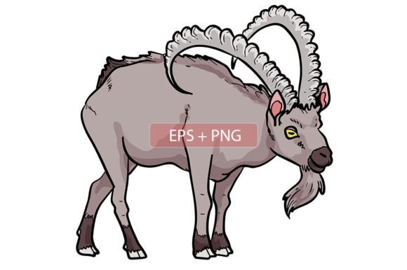 Ibex Animal Vector: A Design Asset for Bold Creativity