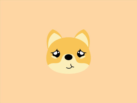 Kawaii Animal Cute Hyena Icon: A Playful Design Asset