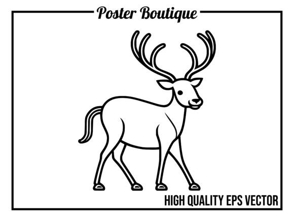 Reindeer Wild Animal Icon Vector EPS: A Designer's Companion