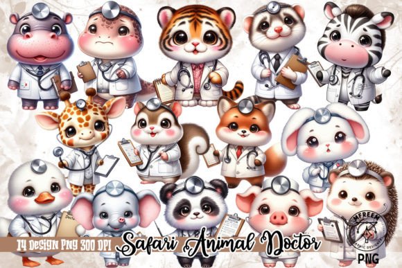 Unleash Your Wild Side: Safari Animal Doctor Clipart