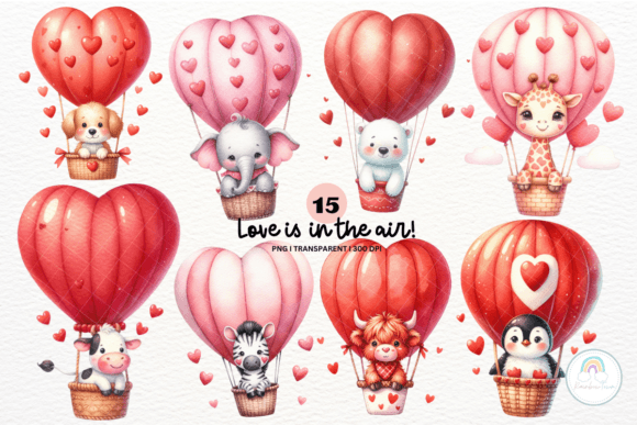 Valentine Animal in Balloon Sublimation: Playful Designs for Creative Projects